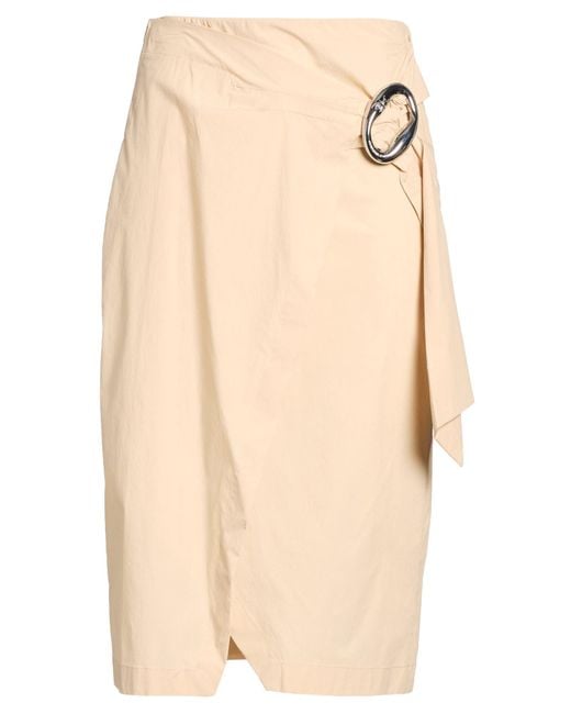 Patrizia Pepe Natural Midi Skirt