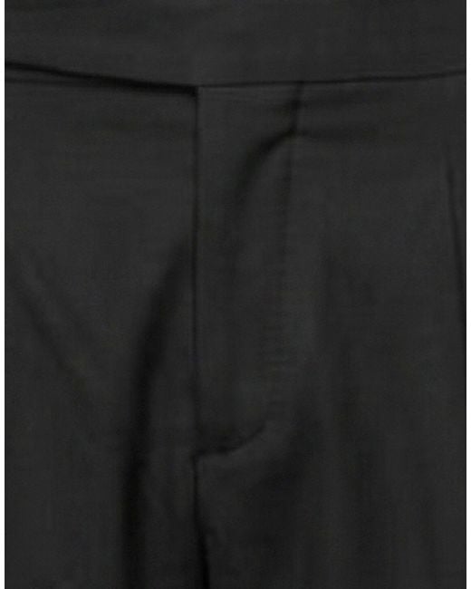 Entre Amis Black Pants Cotton, Polyamide, Elastane for men