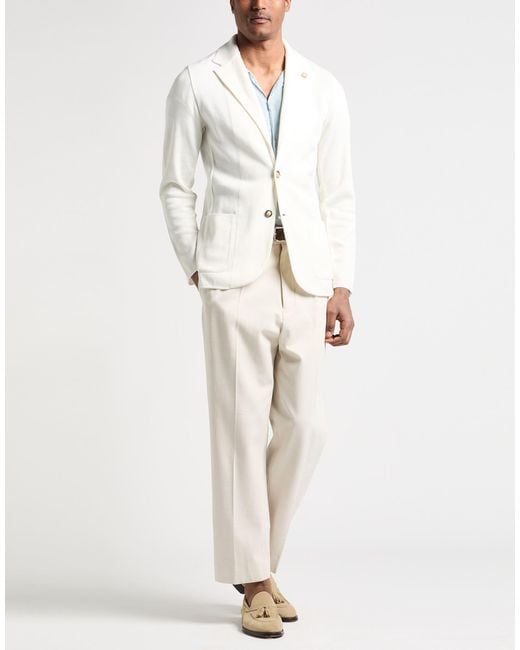 Lardini White Blazers for men