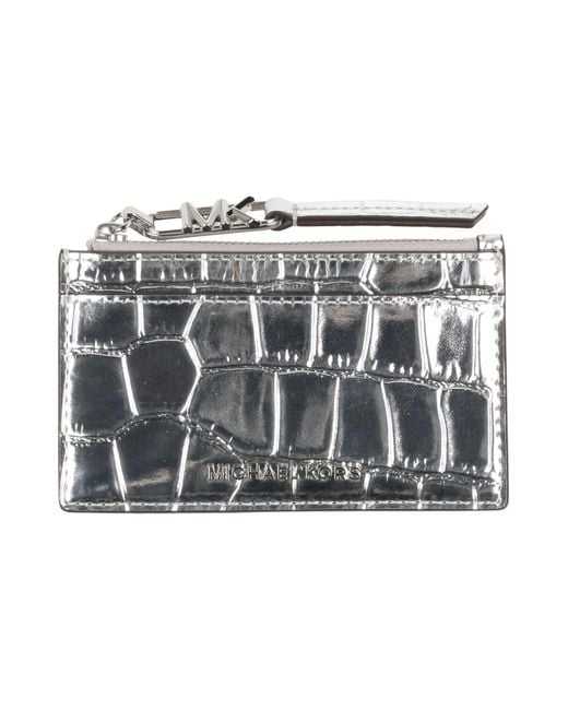 Tarjetero MICHAEL Michael Kors de color Metallic
