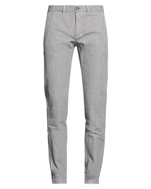 Peuterey Gray Pants Cotton, Elastane for men