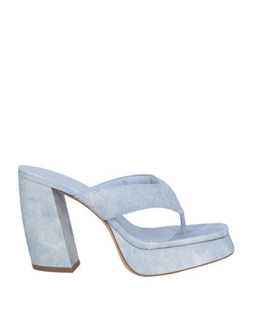 Gia Borghini Blue Sky Thong Sandal Textile Fibers