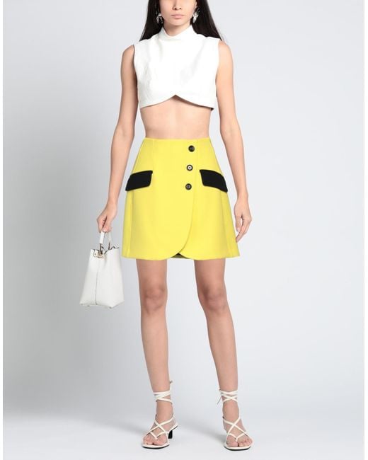Dolce & Gabbana Yellow Mini Skirt