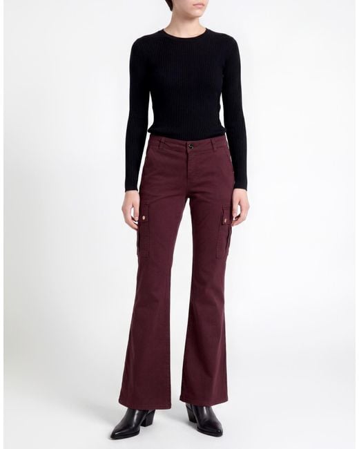 Liu Jo Purple Garnet Jeans Cotton, Polyester, Elastane
