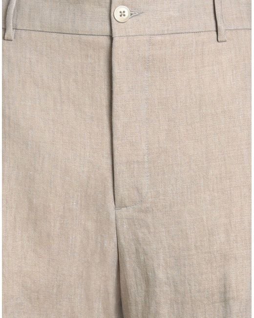 Brian Dales Natural Pants Linen, Polyamide for men