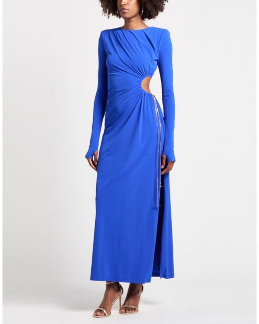 Danamé Blue Maxi Dress Polyamide, Elastane
