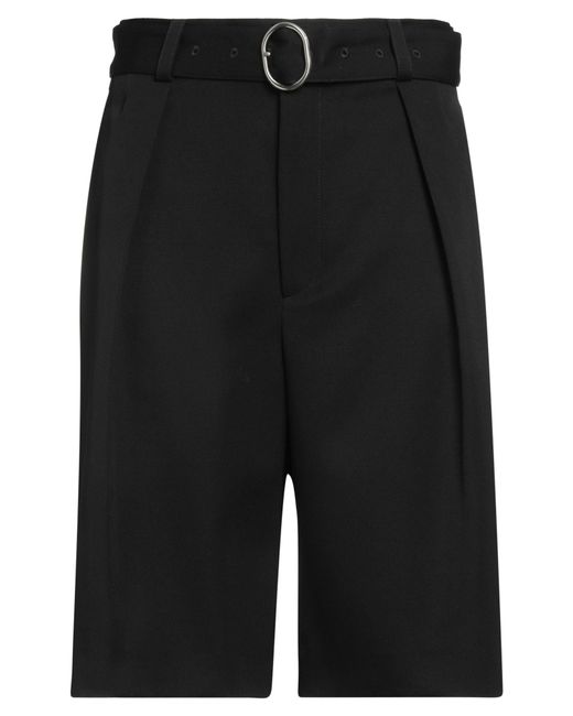 Jil Sander Black Shorts & Bermuda Shorts Wool for men