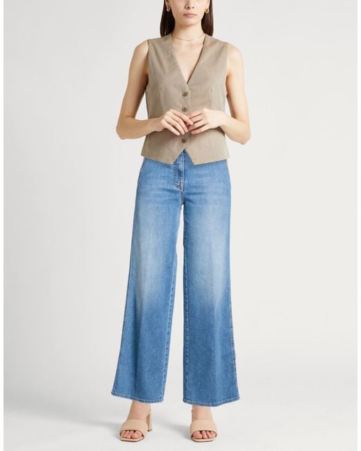 Peserico Blue Jeans Cotton, Polyester, Elastane