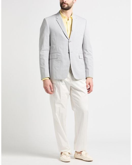 Thom Browne Gray Blazer Cotton for men