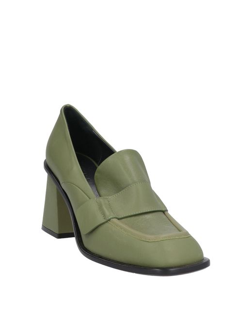 Tela Green Loafers