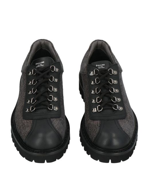 Pollini Black Lace-up Shoes for men