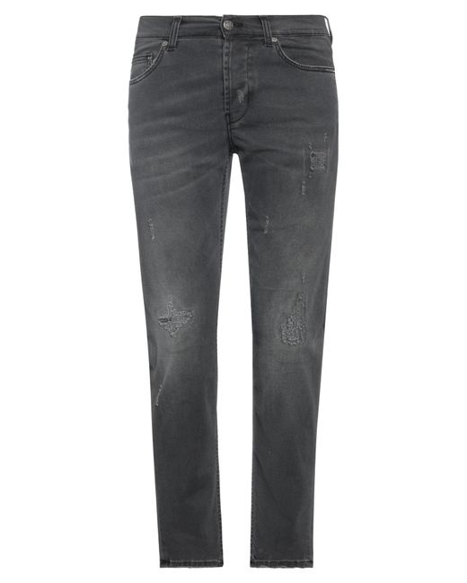 Aglini Gray Jeans for men