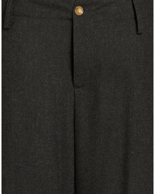 Alysi Black Pants Wool, Viscose, Polyester, Elastane