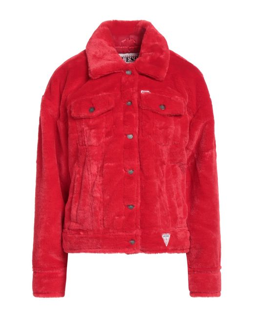 Guess Red Shearling & Teddy