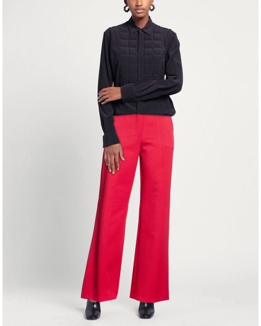 LE SARTE DEL SOLE Red Pants Polyester, Elastane