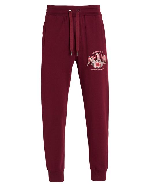 Dolce & Gabbana Red Pants Cotton, Elastane for men