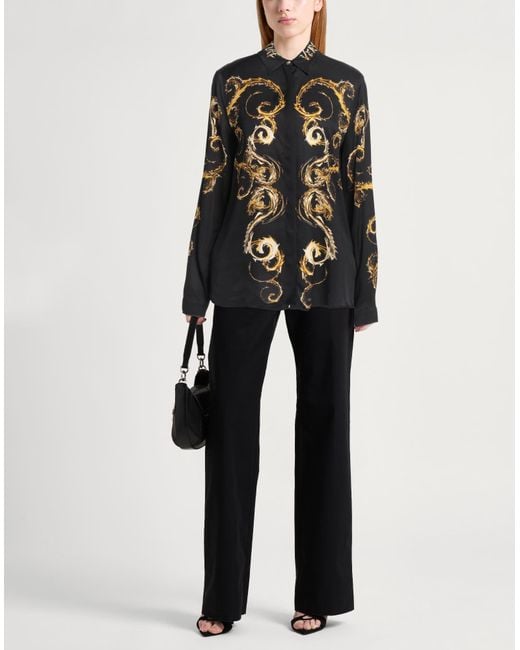 Versace Jeans Couture Black Shirt Viscose