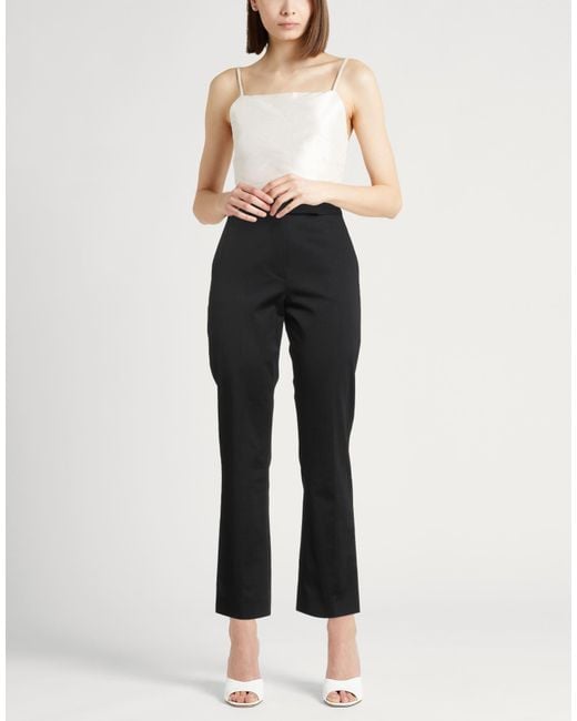 Max Mara Black Pants Cotton, Elastane