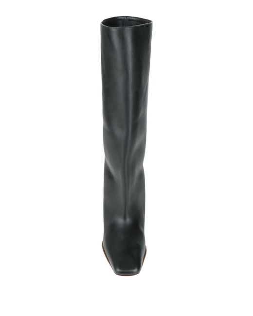 Jil Sander Black Boot Leather