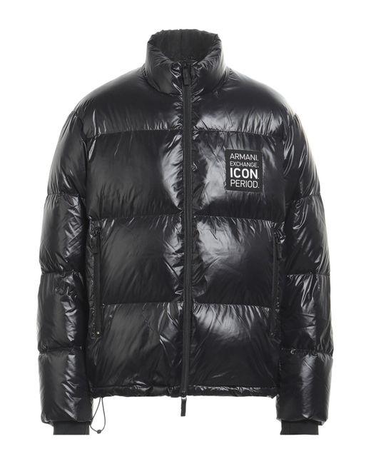 ARMANI EXCHANGE Black Puffer for men