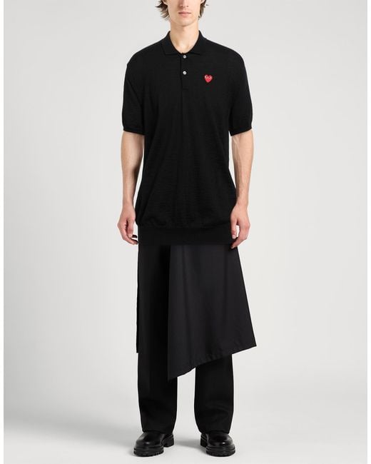 COMME DES GARÇONS PLAY Black Sweater Wool for men