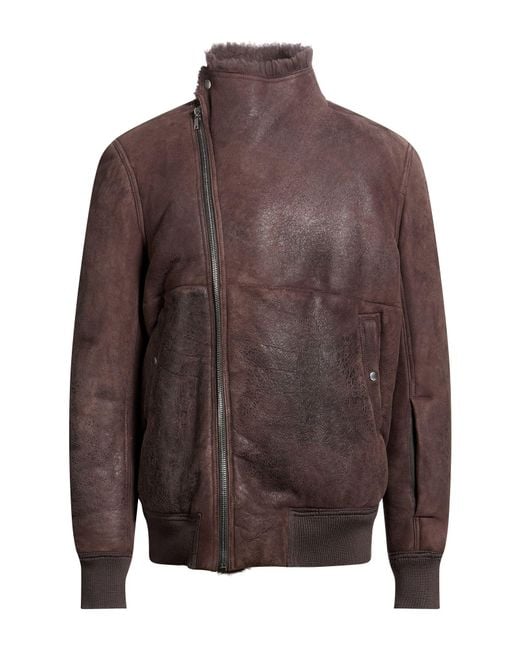Rick Owens Brown Shearling & Teddy for men