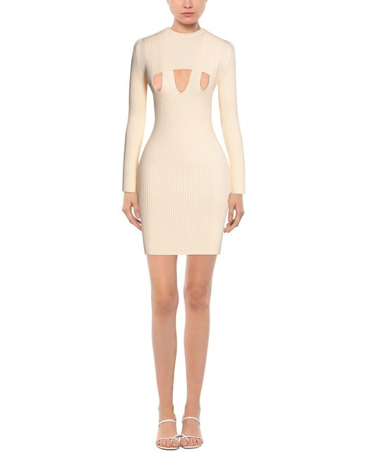 Isabelle Blanche Natural Mini Dress
