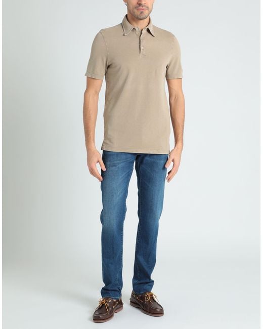 Fedeli Poloshirt in Natural für Herren