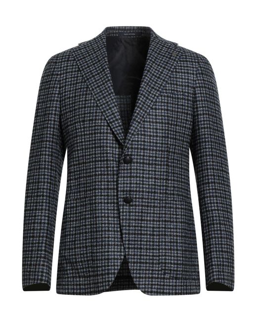 Tagliatore Blue Blazer Virgin Wool, Silk, Polyamide, Cashmere for men