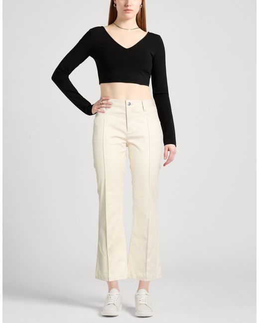 Barbara Bui Natural Pants Cotton, Elastane