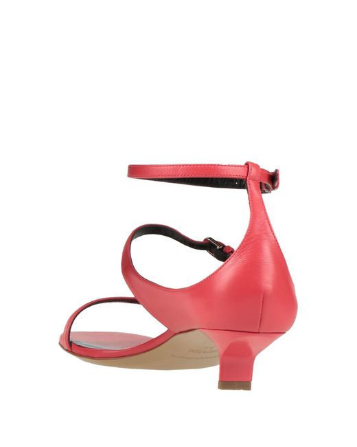 Emporio Armani Red Sandals