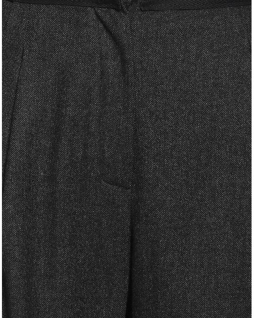 8pm Black Pants Wool, Polyester, Viscose