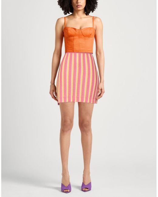 Marni Pink Mini Skirt Cotton