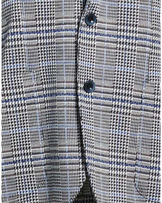 Barbati Blue Blazer Viscose, Polyamide, Polyester, Elastane for men