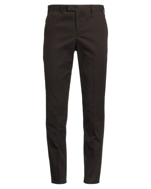 PT Torino Black Dark Pants Cotton, Elastane for men