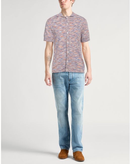 Daniele Fiesoli Pink Shirt Cotton, Polyamide for men