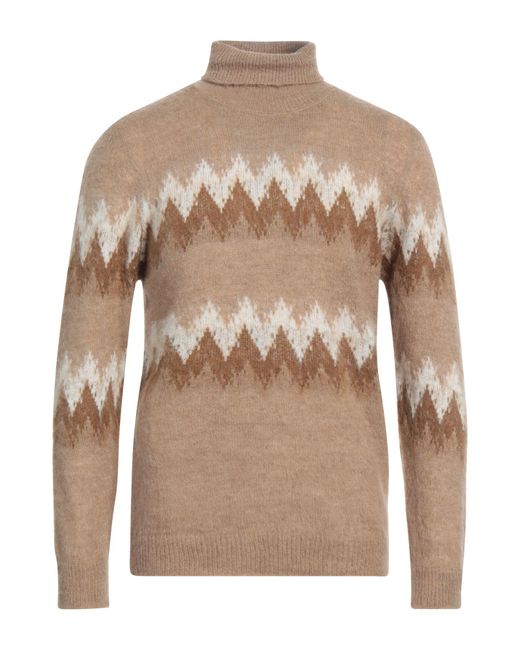 Officina 36 Brown Turtleneck for men