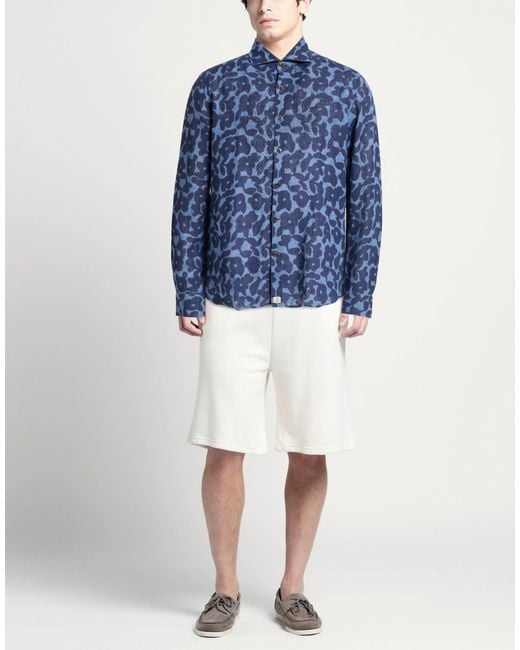 Sonrisa Blue Shirt Linen for men