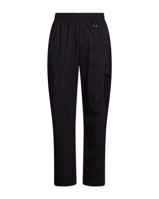 FAMILY FIRST Black Pants Polyester, Wool, Elastane for men