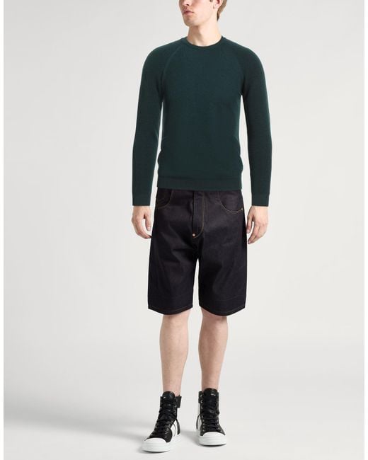 Roberto Collina Green Sweater Cotton for men