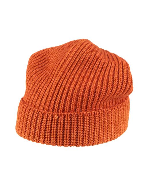 FILIPPO DE LAURENTIIS Orange Hat for men