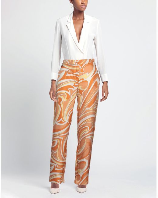 Pantalon Emilio Pucci en coloris Orange