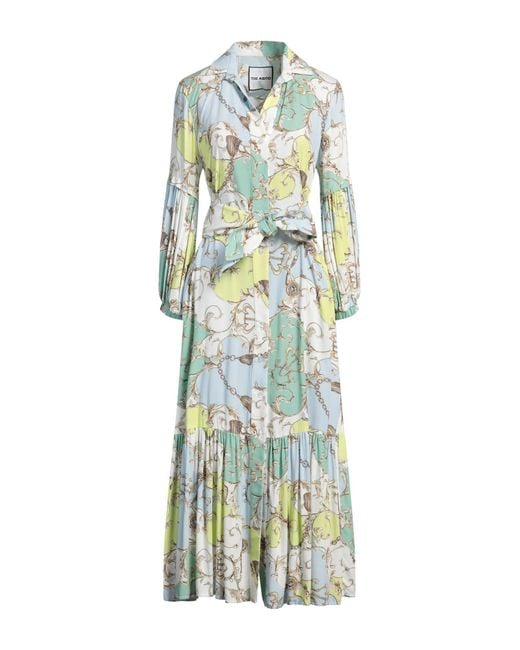 THE ABITO Milano Blue Maxi Dress Viscose