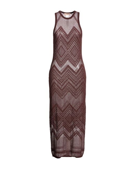 Twinset Purple Maxi Dresses