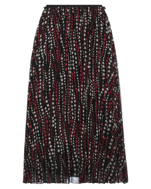 RED Valentino Black Midi Skirt