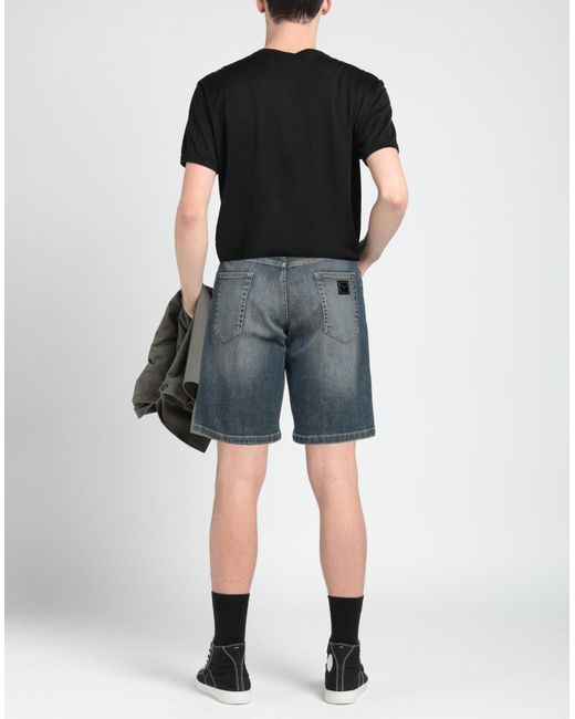 Dolce & Gabbana Gray Denim Shorts for men