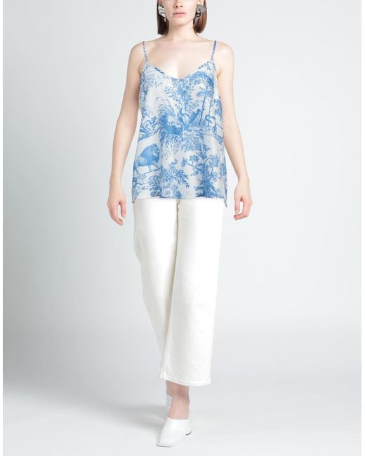 Shirtaporter Blue Top Polyester