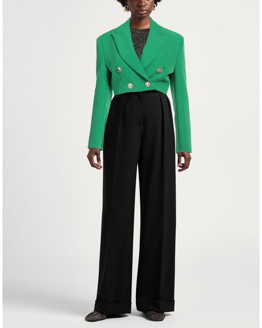 Gaelle Paris Green Blazer Polyester, Elastane