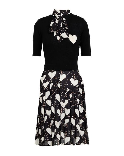 Elisabetta Franchi Black Midi Dress