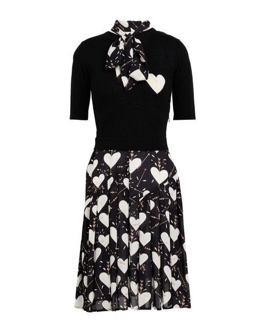 Elisabetta Franchi Black Midi-Kleid